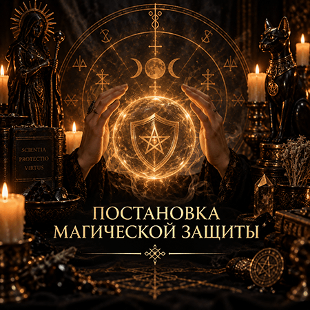 ПОСТАНОВКА МАГИЧЕСКОЙ ЗАЩИТЫ. Помощь в сфере Любовной Магии.